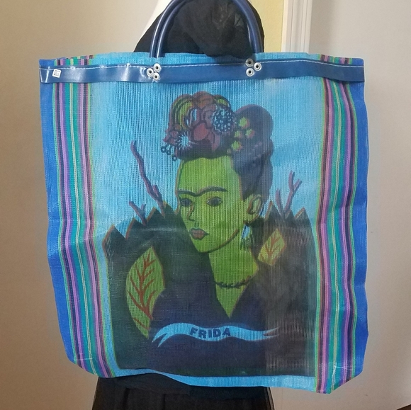 NEW Frida Kahlo Reusable Mercado Mesh Bag - Picture 9 of 15